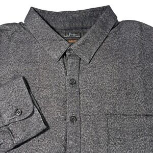 Marc Anthony Mens Slim Fit Long Sleeve Button Up Shirt Gray XXL